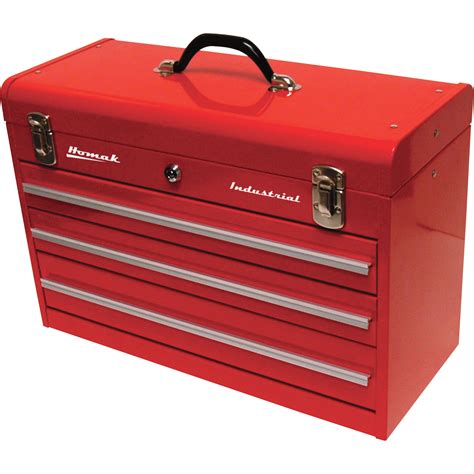 20 wide 3-drawer metal tool box red black|big red tool box.